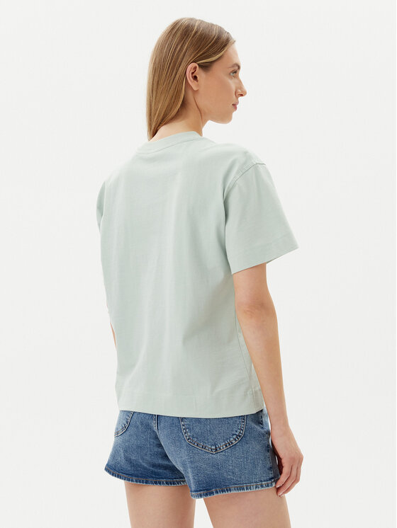 Lee Lee Футболка Embroidery Pocket 112363833 Зелений Relaxed Fit