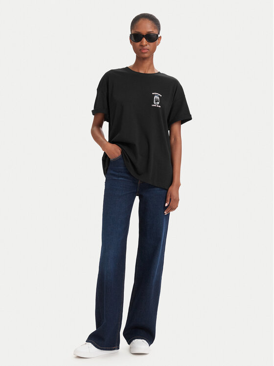 ONLY ONLY Футболка Vivvi 15346761 Чорний Regular Fit