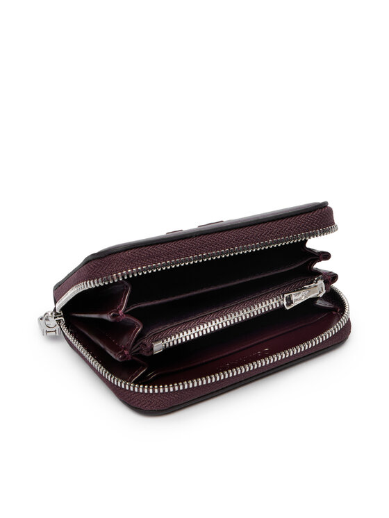 Calvin Klein Pénztárca Calvin Klein Bold Ck Medium Zip Around LV04F1154G Bordó