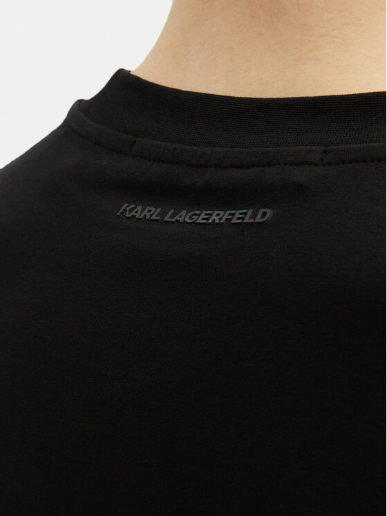 KARL LAGERFELD KARL LAGERFELD Majica 755156 552235 Črna Regular Fit