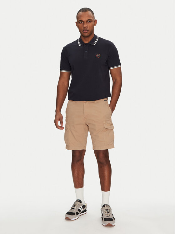 Napapijri Napapijri Поло E-Macas NP0A4ID51761 Cиній Regular Fit