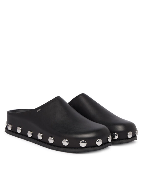 Şlapi MICHAEL Michael Kors Hensley Mule 40R6HLFP1L Negru | Epantofi.ro