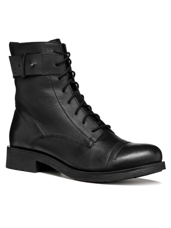 Geox Šnurovacia obuv Geox D Rawelle D466RC 0TU43 C9999 Čierna