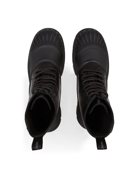 Calvin Klein Jeans Kotníková obuv Calvin Klein Jeans Chunky Combat Lace Up Boot YM0YM00814 Černá