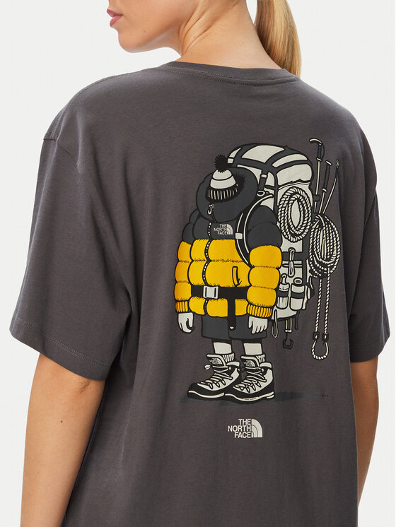The North Face The North Face Camiseta Gear Up Get Out NF0A8JB4 Gris oscuro Regular Fit