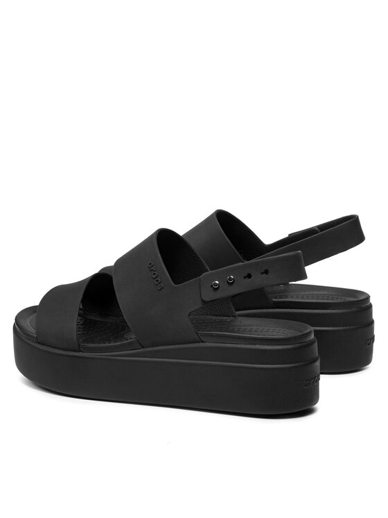 Crocs Босоніжки Crocs Brooklyn Low Wedge W 206453 Чорний