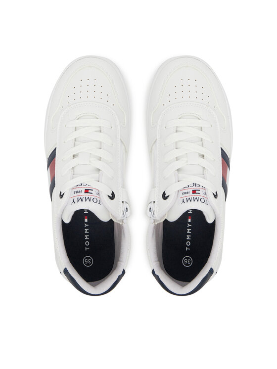 Tommy Hilfiger Zapatillas Tommy Hilfiger Flag Low Cut Velcro Sneaker T3X9-33859-1355 S Blanco