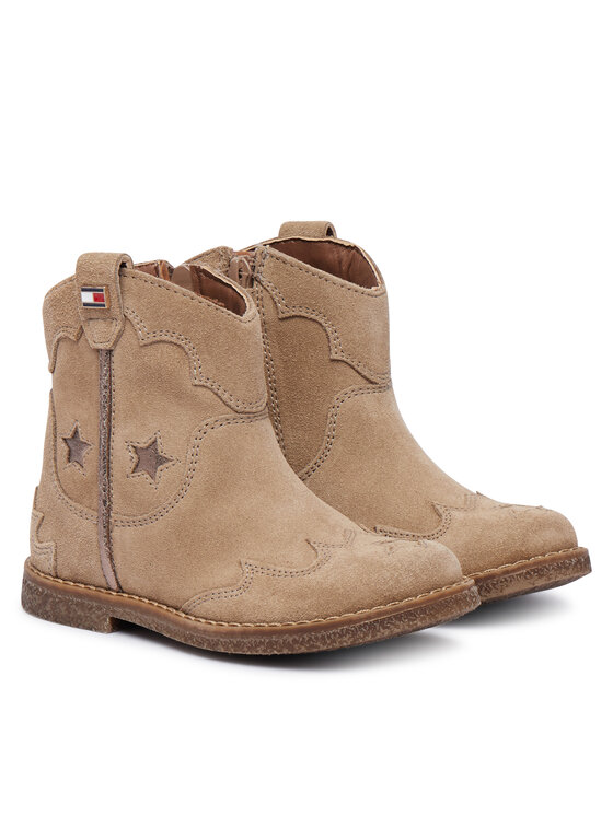 Tommy Hilfiger Botki Tommy Hilfiger T1A5-35191-1429 M Beżowy