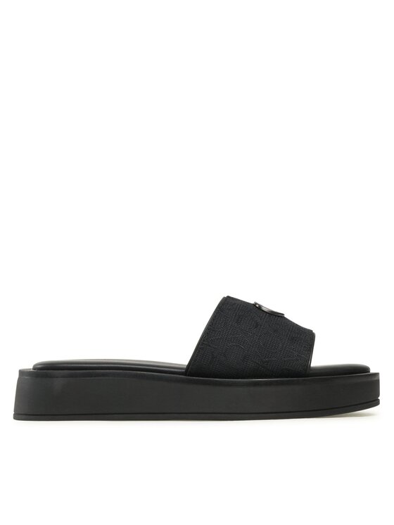 Calvin Klein Šľapky Calvin Klein Dress Flatform W/HW - Jq HW0HW01488 Čierna