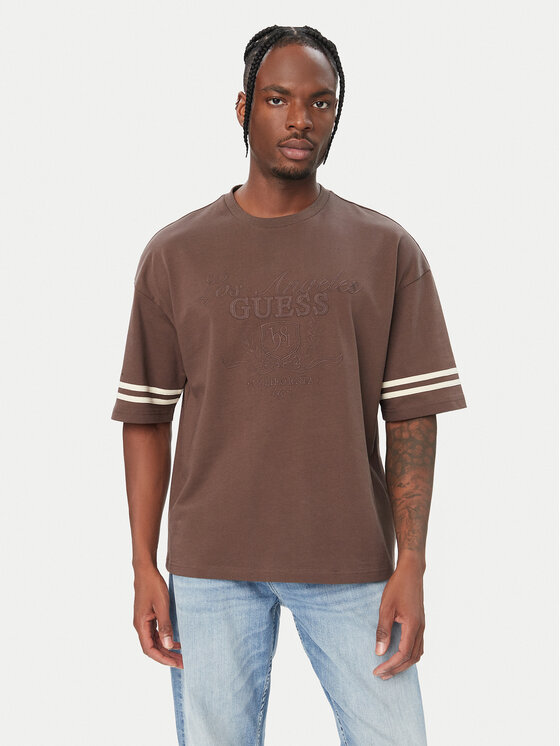 Guess Guess Camiseta Z6YI18 K5005 Marrón Regular Fit