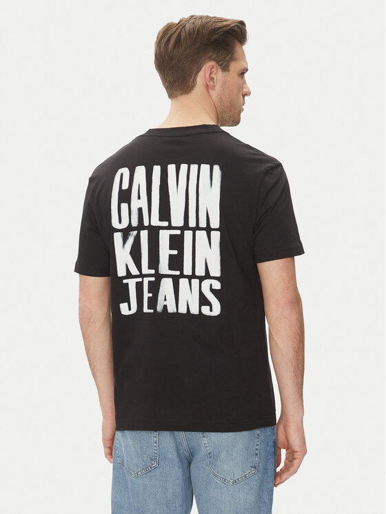 Calvin Klein Jeans Calvin Klein Jeans T-shirt Painted J30J327523 Nero Regular Fit