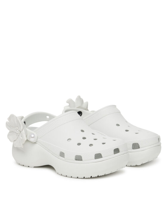 Crocs Шльопанці Crocs Classic Bouquet Platform Clog 211292 Білий