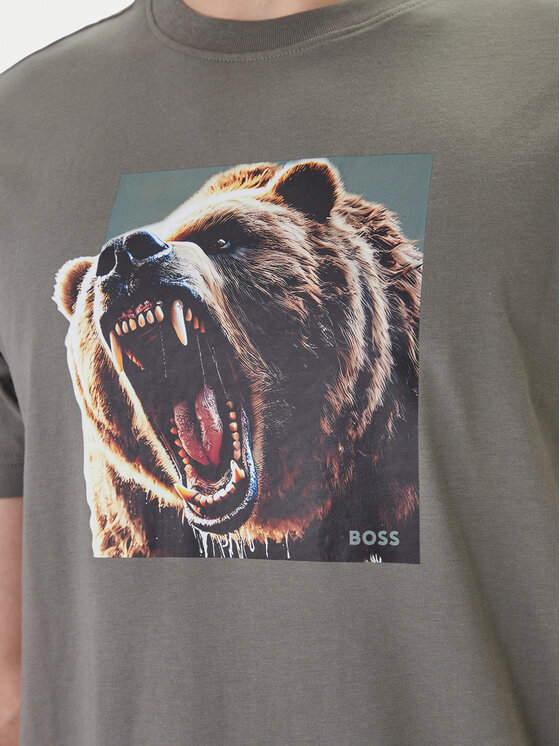 BOSS BOSS Camiseta Dobermann 50558965 Gris Regular Fit