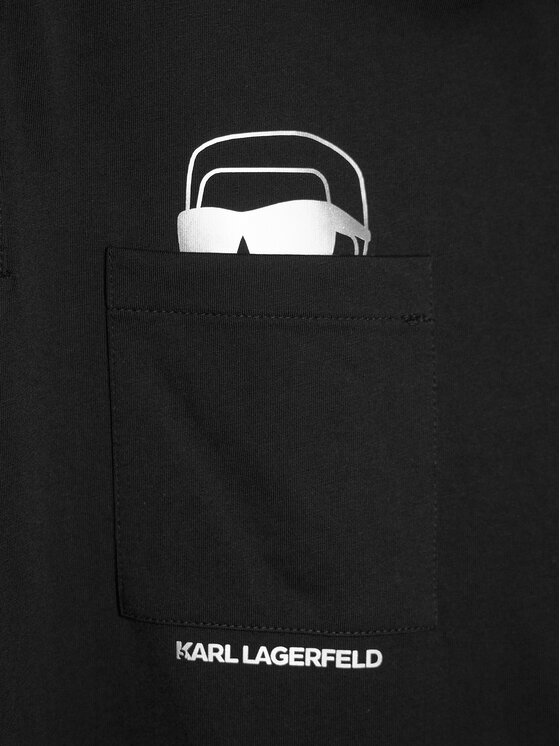 KARL LAGERFELD KARL LAGERFELD Camiseta 755047 561221 Negro Regular Fit