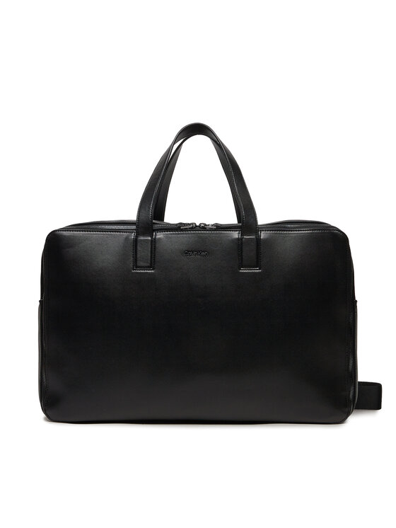 Calvin Klein Víkendová taška Calvin Klein Line Qulit Pu Weekender K50K511880 Čierna