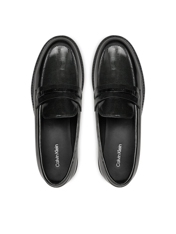 Calvin Klein Lords Calvin Klein Loafer W/M Bar Saff Lth HW0HW02076 Fekete