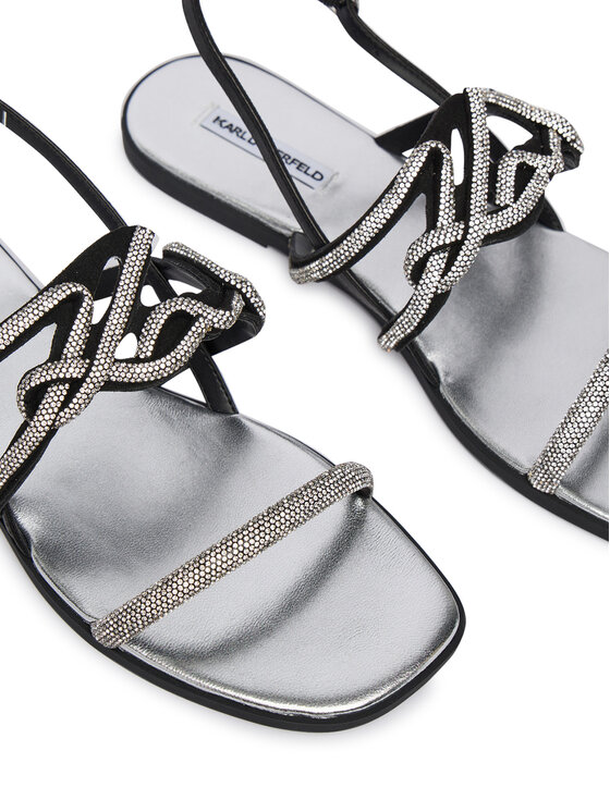 KARL LAGERFELD Босоніжки KARL LAGERFELD Olympia II KL87425C Чорний