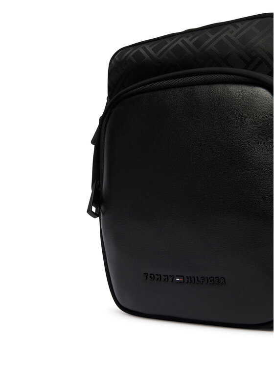 Tommy Hilfiger Somiņa Tommy Hilfiger Th Nylon Jaquard Mini Reporter AM0AM14412 Melns