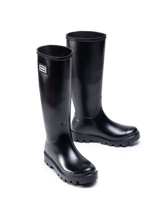 TWINSET Гумові чоботи TWINSET Rain Boot 202tcp21 Чорний