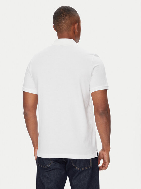Moose Knuckles Moose Knuckles Polo marškinėliai Everett M34MT712 Balta Slim Fit