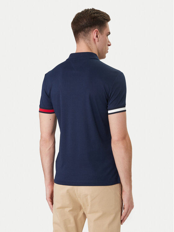 Tommy Hilfiger Tommy Hilfiger Polo MW0MW42743 Azul marino Slim Fit