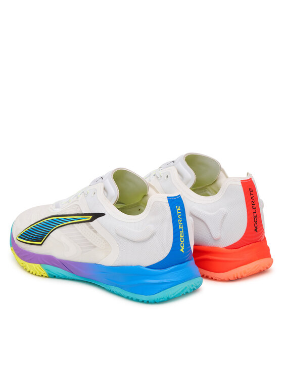 Puma Обувки за зала Puma Accelerate NITRO™ SQD 4 Game On 108886 01 Бял