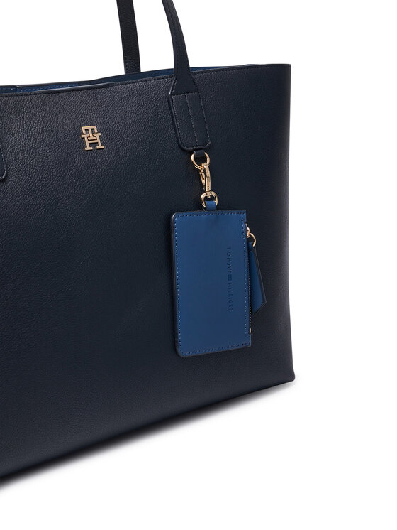 Tommy Hilfiger Torbica Tommy Hilfiger Th Icon Tote AW0AW18724 Tamnoplava