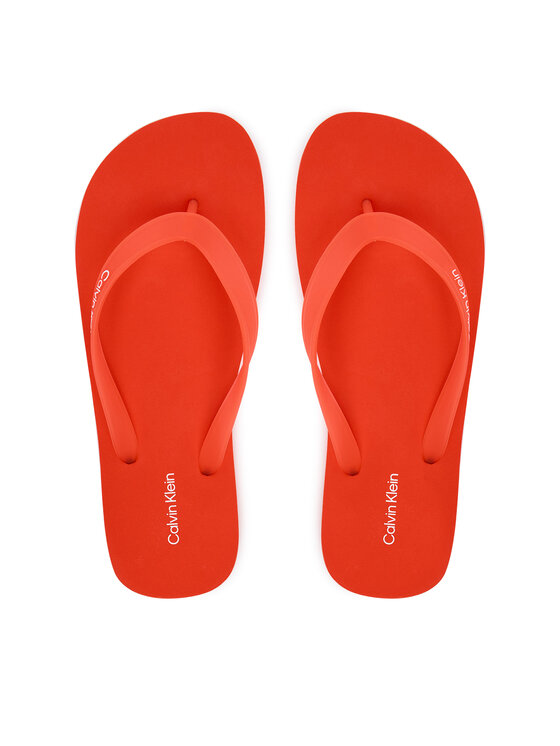 Calvin Klein Žabky Calvin Klein Logo Strap HM0HM02105 Oranžová