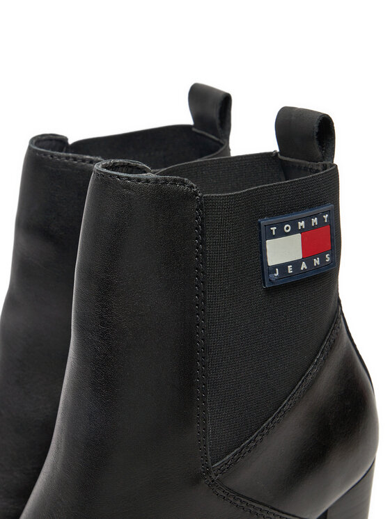 Tommy Jeans Stivaletti Tommy Jeans Tjw New Ess High Heel Boot EN0EN02439 Nero
