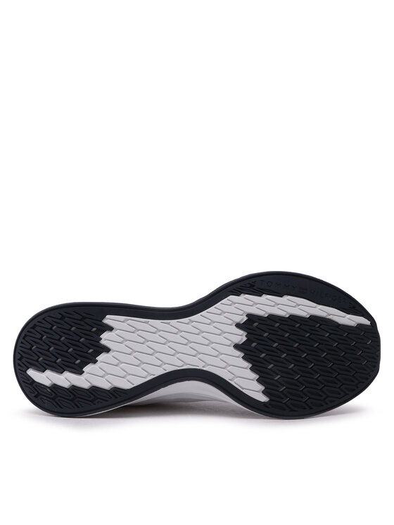 Tommy Hilfiger Sneakersy Tommy Hilfiger Lightweight Runner Knit Flag FM0FM04563 Biały