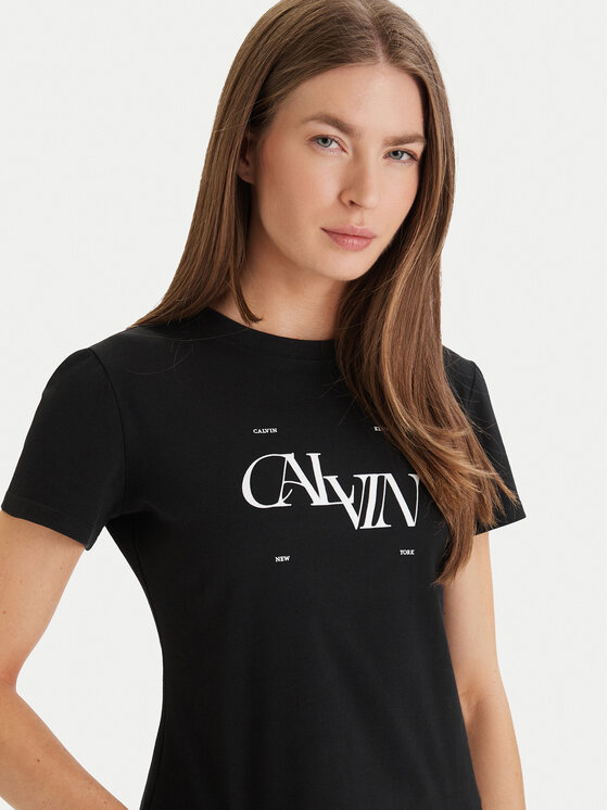 Calvin Klein Jeans Calvin Klein Jeans Camiseta Seasonal LV047F808G Negro Slim Fit