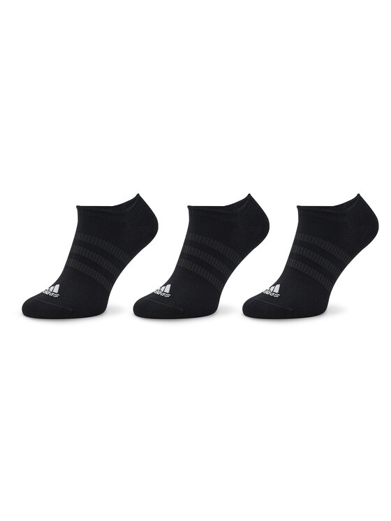 adidas Pēdiņas adidas Thin and Light No-Show Socks 3 Pairs IC1327 Melns