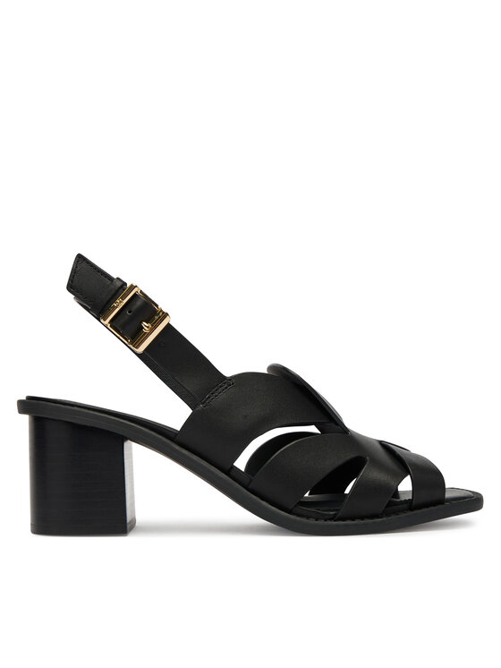 Tommy Hilfiger Sandali Tommy Hilfiger Cross Blocked Heel Sandal FW0FW09135 Črna