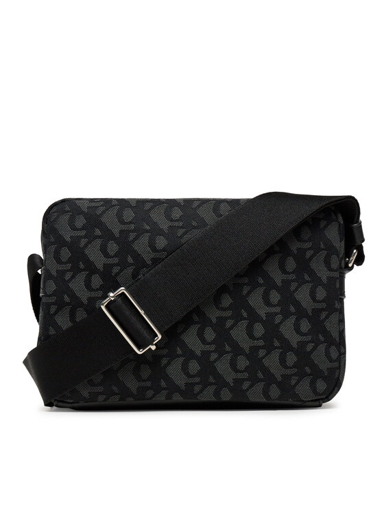 Calvin Klein Válltáska Calvin Klein Unstructured Monogram Camera Bag LV04G3179G Fekete