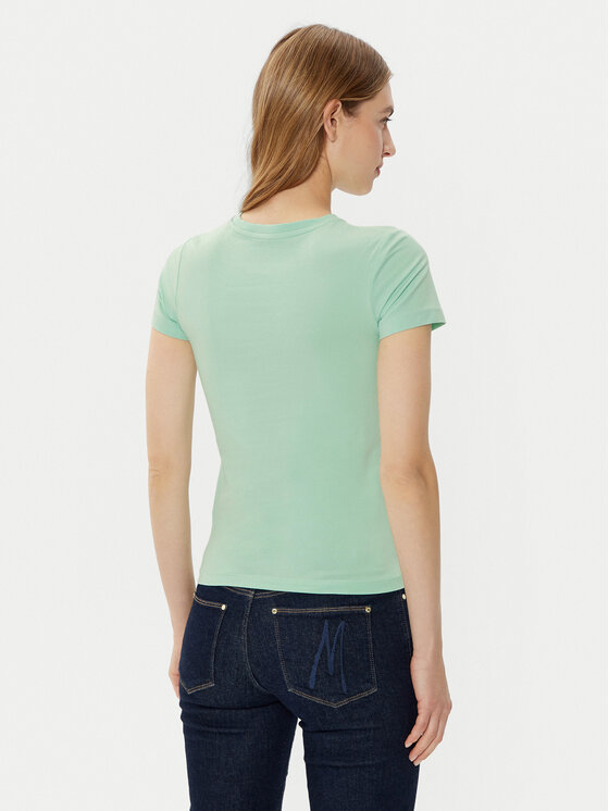 Guess Jeans Guess Jeans T-Shirt W4YI01 J1314 Πράσινο Regular Fit