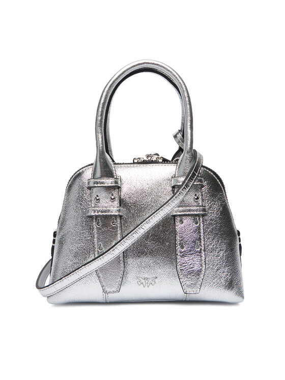 PINKO Сумка PINKO Bowling Bag Zip Mini AI 25-26 PLTT 105333 A0QO Срібний