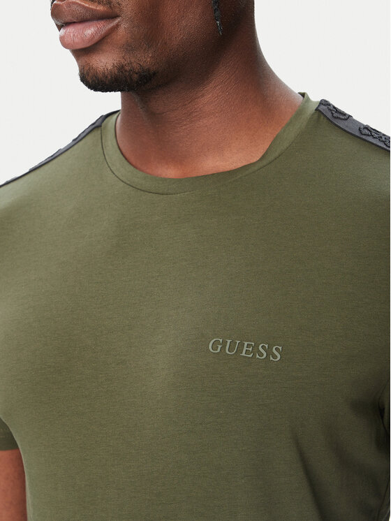 Guess Guess Футболка U6BM04 K5388 Темно-зелений Regular Fit