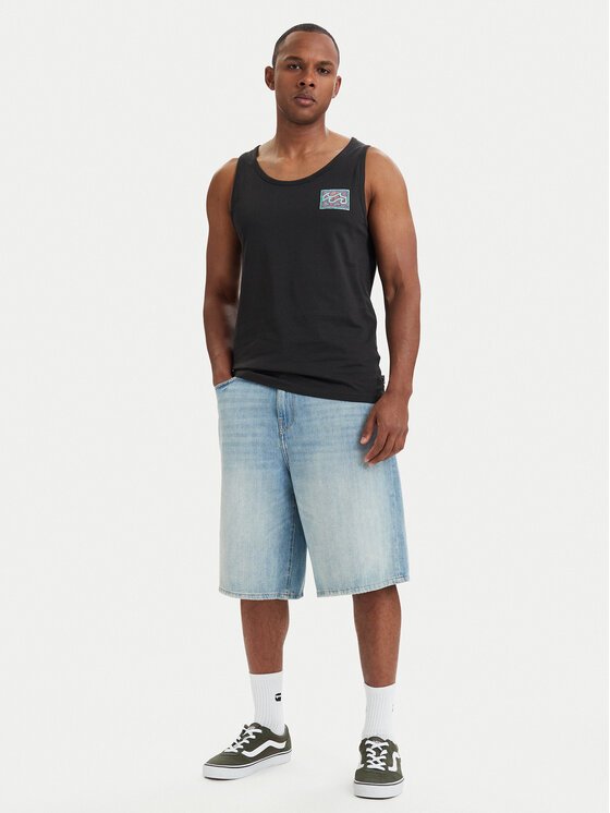 Billabong Billabong Camiseta sin mangas Crayon Wave EBYZT00302 Negro Regular Fit