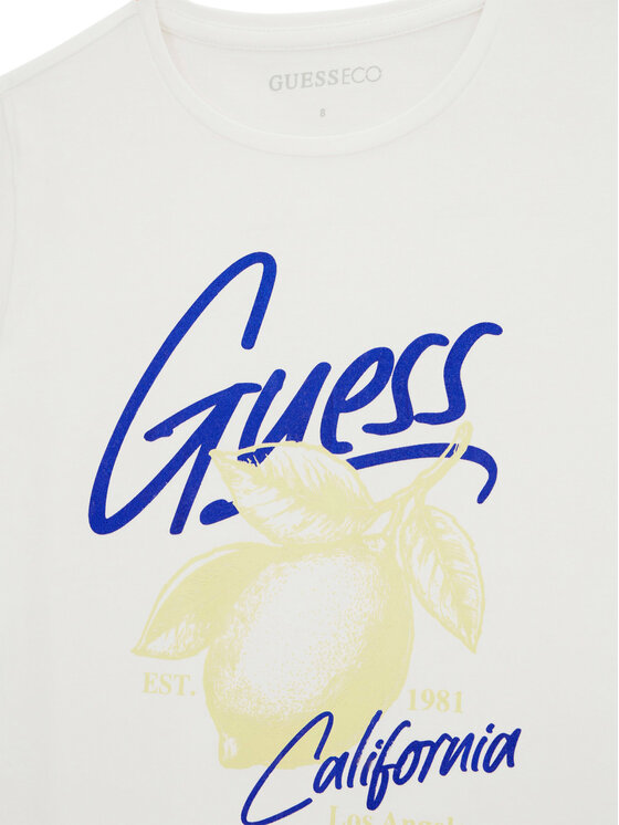 Guess Guess Футболка J6GI01 K6YW4 Білий Regular Fit