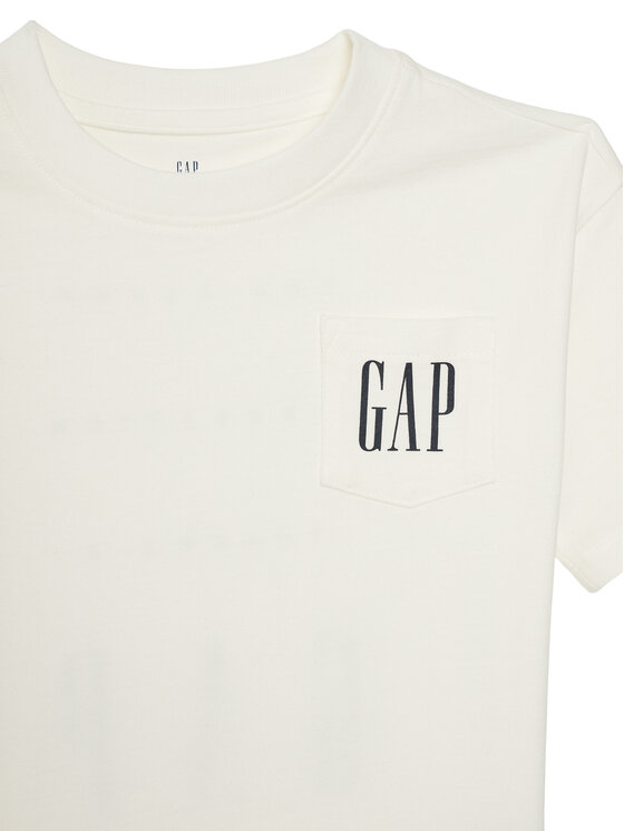 Gap Gap Majica 745250-01 Bela Regular Fit