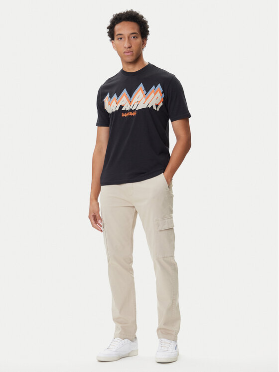 Napapijri Napapijri Camiseta Fiemme NP0A88T5 Negro Regular Fit
