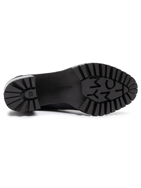 Tommy Hilfiger Botines planos Tommy Hilfiger Sporty Qutdoor Mid Heel Lace Up FW0FW04341 Azul marino