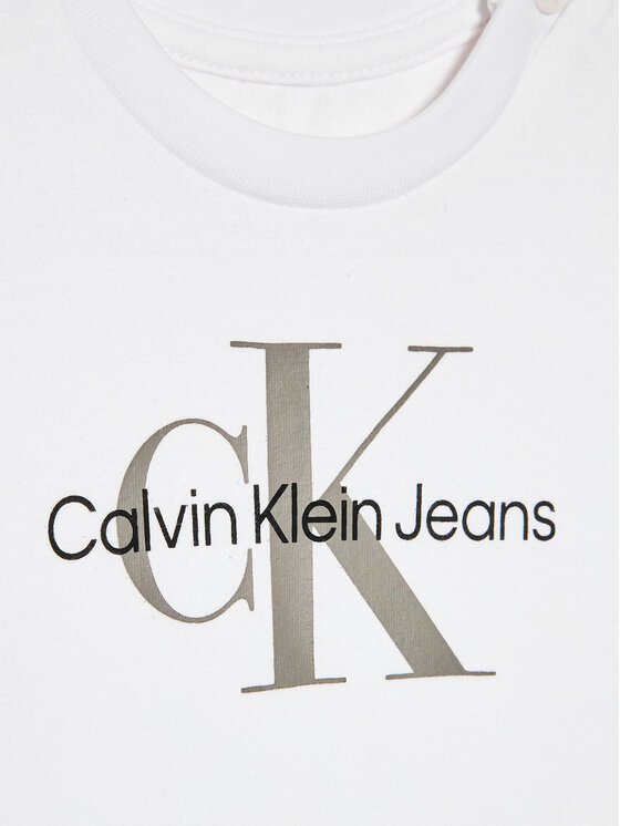 Calvin Klein Jeans Calvin Klein Jeans T-Shirt Monogram IN0IN00001 Λευκό Regular Fit