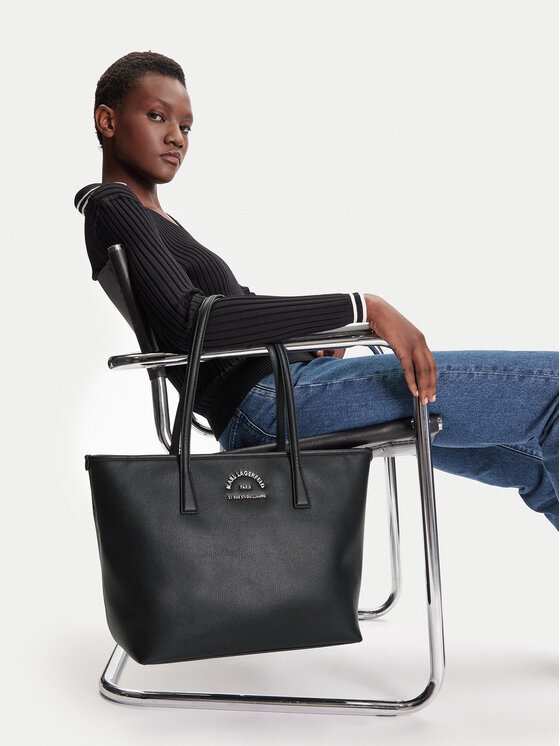 KARL LAGERFELD Kabelka KARL LAGERFELD A3W30314 Černá