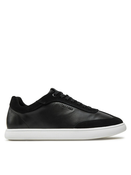 Calvin Klein Sneakers Calvin Klein Cupsole Lace Up - Lth Sue Mix HW0HW02435 Negru