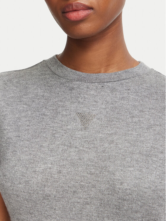 Guess Guess Póló W5BP07 KCGM2 Sötétszürke Regular Fit