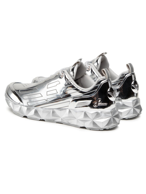 EA7 Emporio Armani Снікерcи EA7 Emporio Armani X8X033 XK183 N412 Срібний