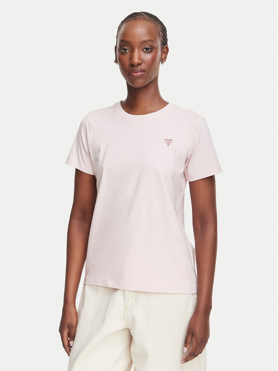 Guess Jeans Guess Jeans Футболка W4YI10 J1314 Світло-рожевий Regular Fit