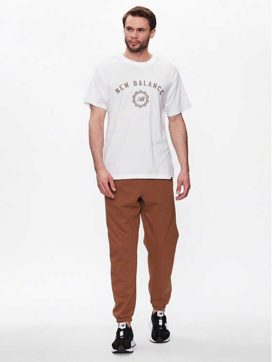 New Balance New Balance T-shirt Sport Seasonal Graphic MT31904 Bianco Relaxed Fit