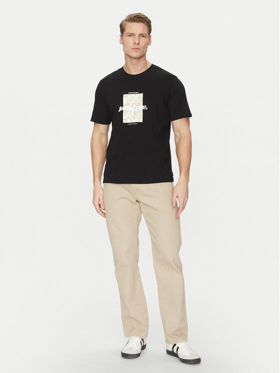 Jack & Jones Jack & Jones T-shirt Tarmac 12273239 Crna Regular Fit